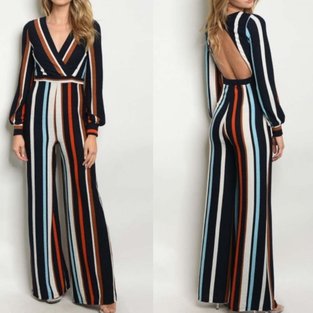 Striped Jumpsuit